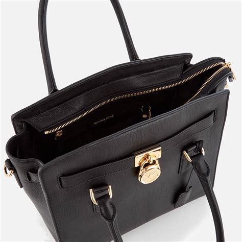 michael kors hamilton large ew tote black|Michael Kors Hamilton large satchel.